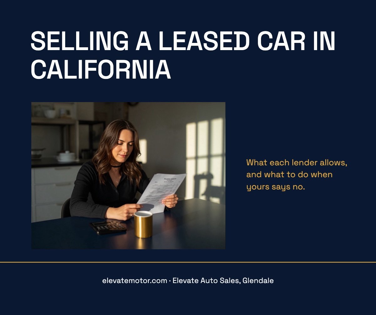 Can You Sell Your Leased Car in California? What Each Lender Allows